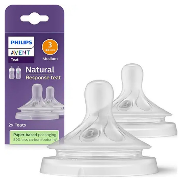 سرشیشه نچرال جریان 3 فیلیپس اونت PHILIPS AVENT سری Response – بسته ۲ عددی