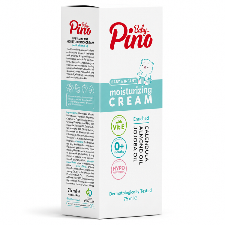 کرم مرطوب کننده کودک پینو بیبی (Pino Baby) مناسب از بدو تولد (+0)