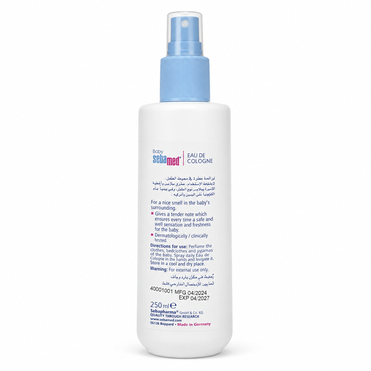 ادکلن کودک سبامد (Sebamed) اورجینال مدل Baby Eau De Cologne - حجم 250 میلی لیتر