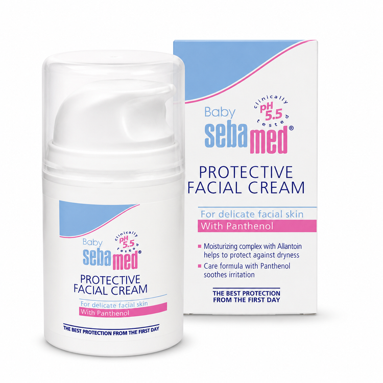 کرم صورت کودک سبامد (Sebamed) اورجینال مدل Baby Protective Facial Cream