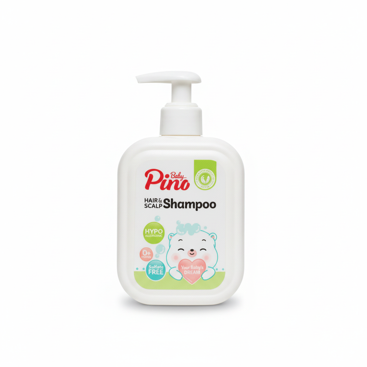 شامپو مو و پوست سر نوزاد و کودک پینو بیبی Pino Baby بدون سولفات